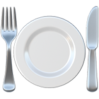 Teller Besteck Icon Ernährung Plan