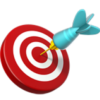 Zielscheibe Icon Fokus Training