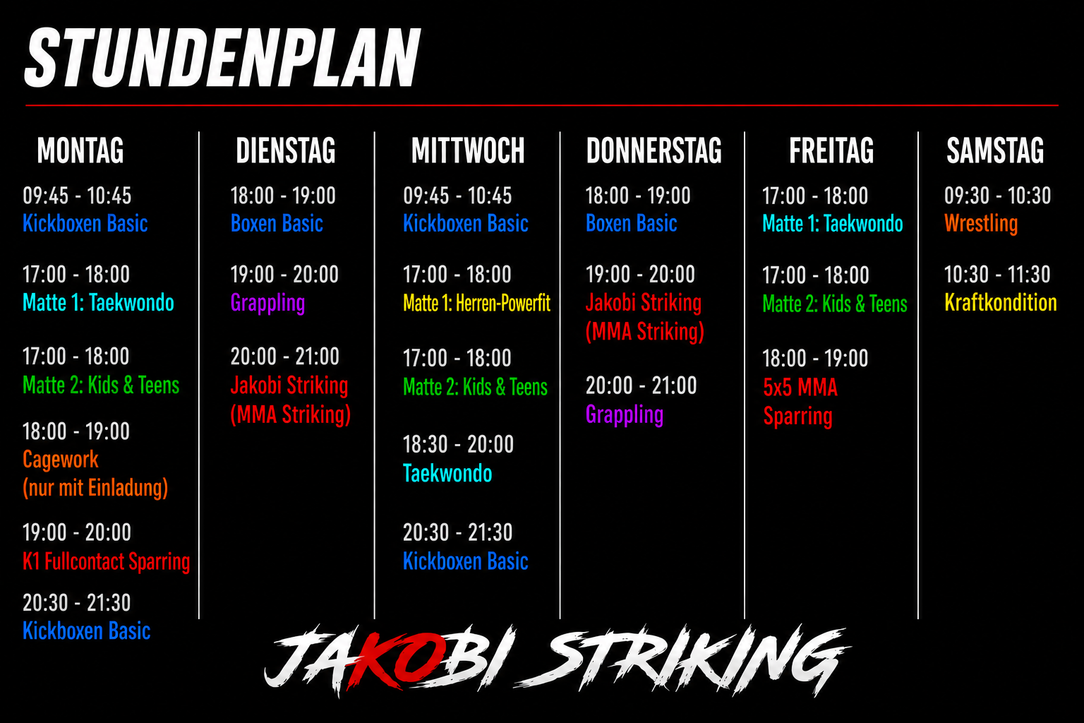Stundenplan Neu + Flyer Seite2